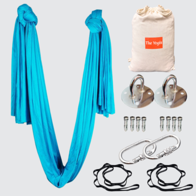 The-Yogis-Aerial-Hammock-Silk-Sky-Blue-Color-Kit