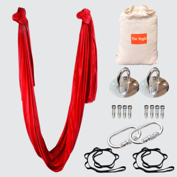 The Yogis Aerial Yoga Hammock Red
