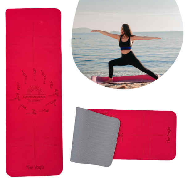 The-Yogis-Yoga-Mat-Tpe-Dual-color-Red-Gray-6mm- premium-j
