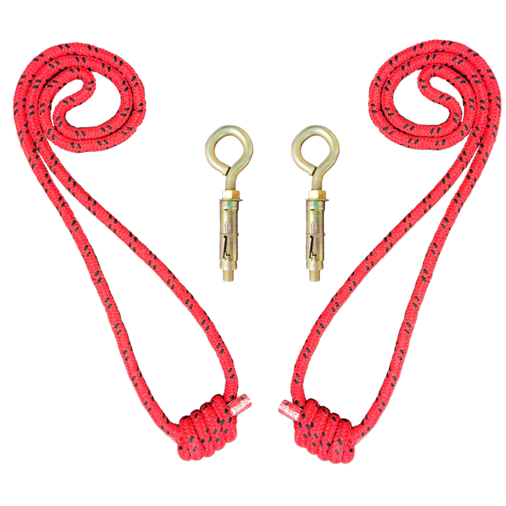 The-Yogis-wall-Rope-Red-Color-wall-Iyengar-With-Fastner-pc-2-long
