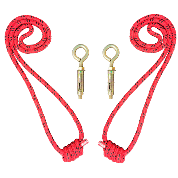The-Yogis-wall-Rope-Red-Color-wall-Iyengar-With-Fastner-pc-2-long
