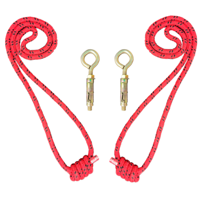 The-Yogis-wall-Rope-Red-Color-wall-Iyengar-With-Fastner-pc-2-long