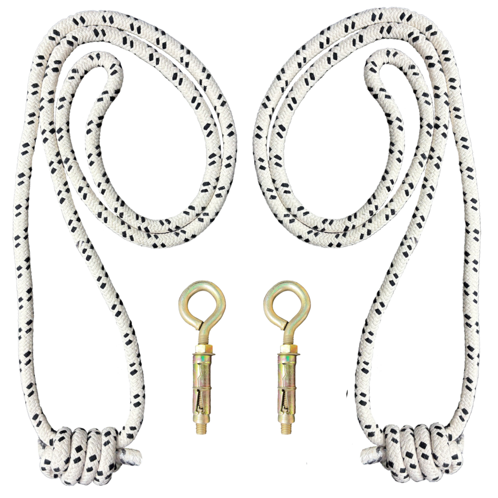 The-Yogis-wall-Rope-White-Color-wall-Iyengar-With-Fastner-pc-2-long